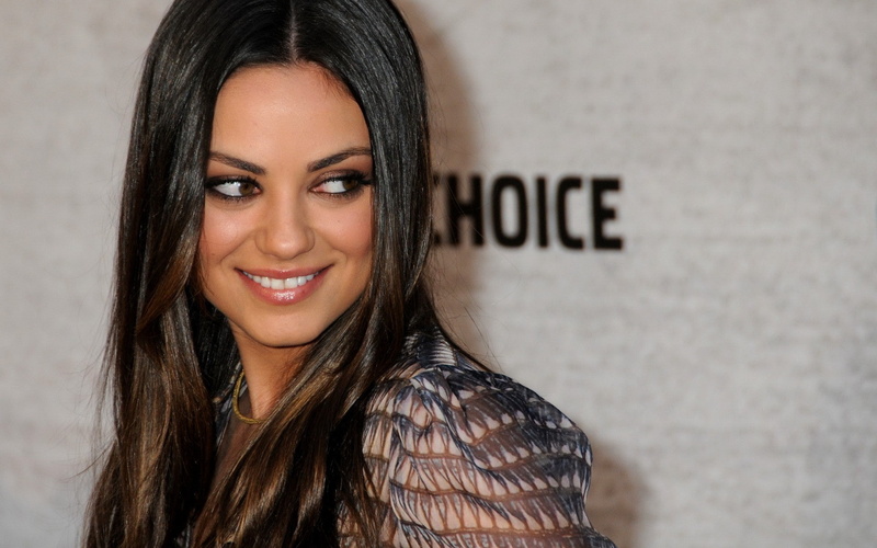 smile, kunis, actress, mila, girl, Mila Kunis, 1080P
