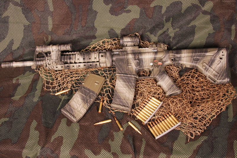 ammunition, multicam, U.S. Armed Force, 2K, rifle, camo, AR-15, semi-automatic