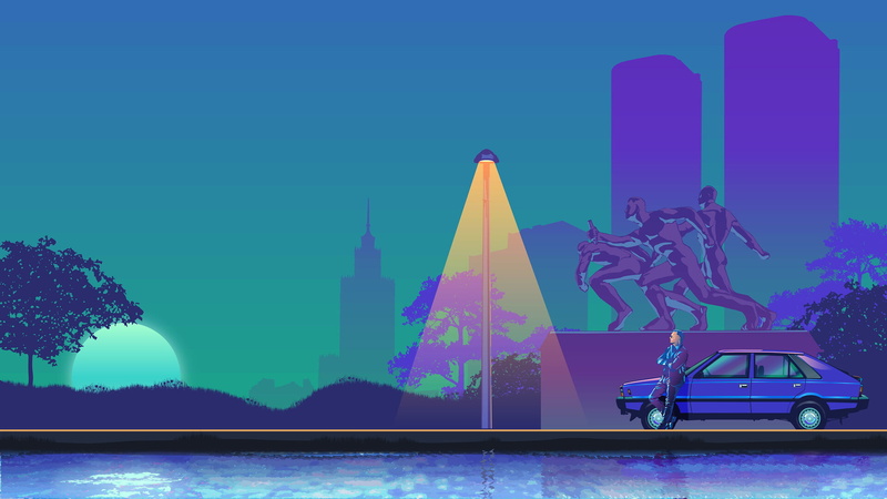 car, GTA vice city, 1080P, Warsaw