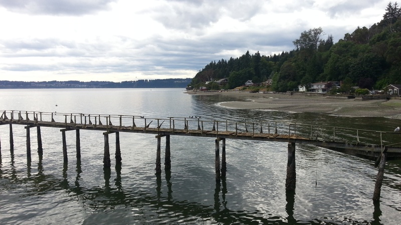 cloud - sky, sound, day, built structure, tranquility, tranquil scene, beach, clouds, puget, nature, 1080P, no people, dock, plant, outdoors, sky, pier