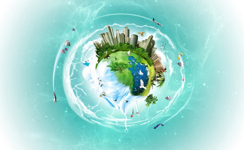 geometric shape, planet earth, Creative, Fantasy, Planet, creativity, no people, representation, digital composite, nature, outdoors, bizarre, city, built structure