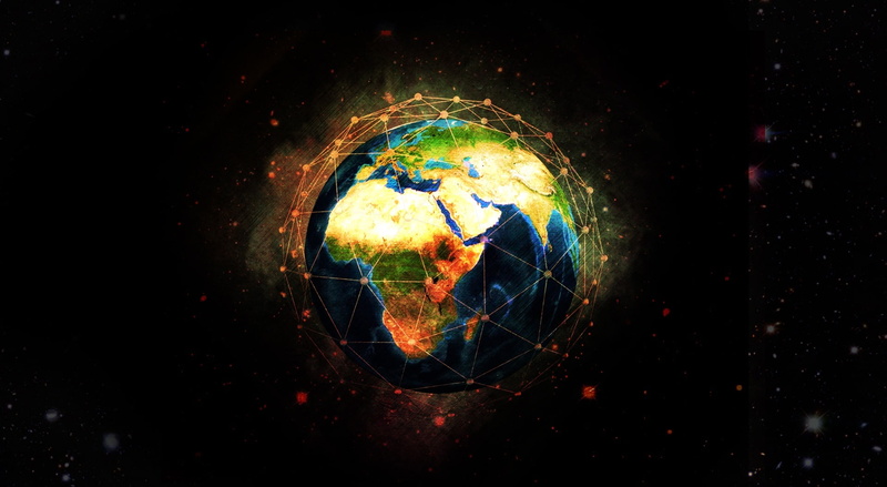 3D, outdoors, Artistic, planet earth, planet, map, 1080P, earth, stars, space, sky, multi colored, star - space, illustration, globe, abstract, nature