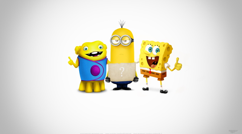 nickelodeon, robot, humor, cut out, indoors, super, technology, representation, yellow, characters, illustration, minion, white background, Cartoons, toy