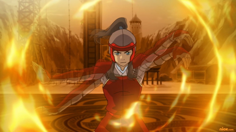 Avatar (Anime), Brown Hair, Blue Eyes, Avatar: The Legend Of Korra, Korra (The Legend Of Korra), character, digital, 1080P, Fire, nickelodeon