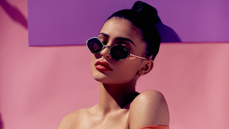 Sunglasses, Purple Honey, Kylie Jenner, 4K, 4K