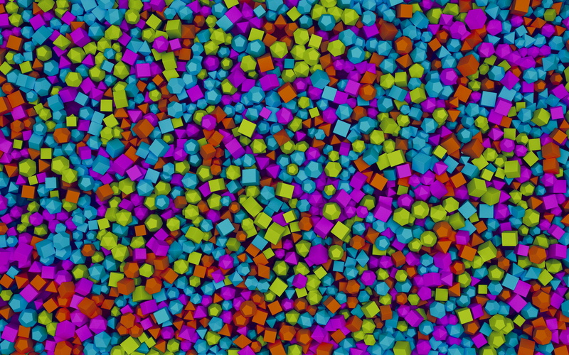 abstract, shapes, sweets, 2K, 3D