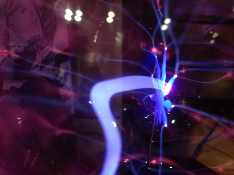 shock, real people, one person, close-up, glass, night, light, pink, wave, spark, light trail, purple, arts culture and entertainment, red, electric, technology