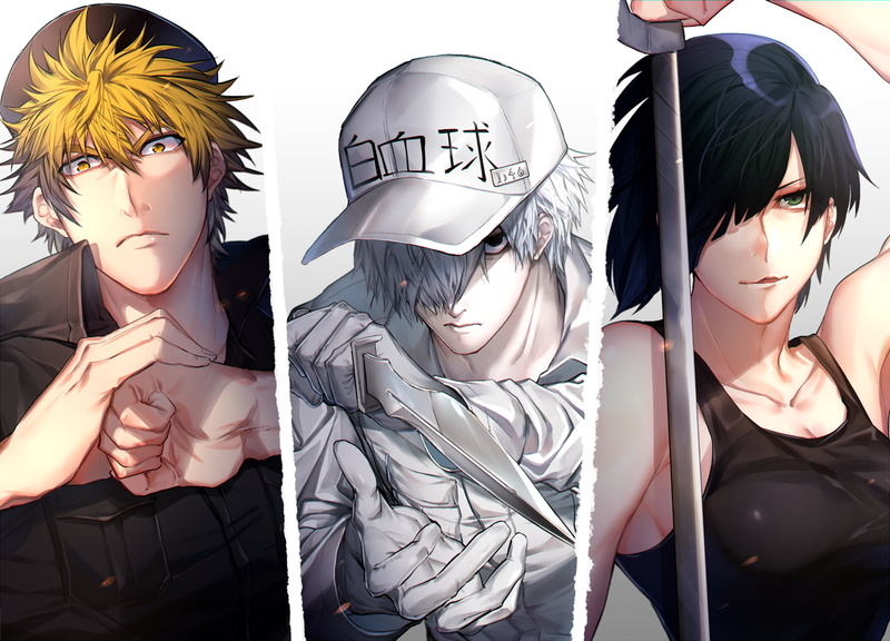 Natural Killer (Cells at Work!), Killer T (Cells at Work!), 1080P, Anime, U-1146 (Cells At Work!), Cells at Work!