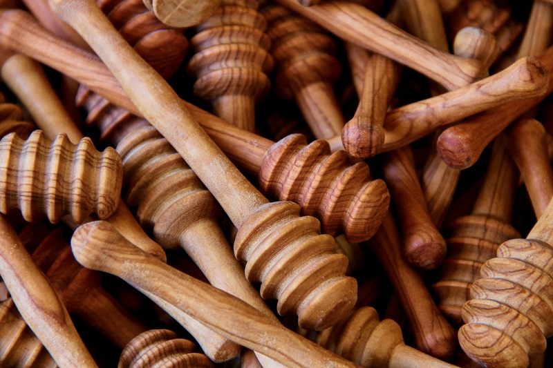 wood - material, wood, honey jack, rustic, large group of objects, abundance, pattern, wooden cutlery, close-up, food and drink, variation, high angle view