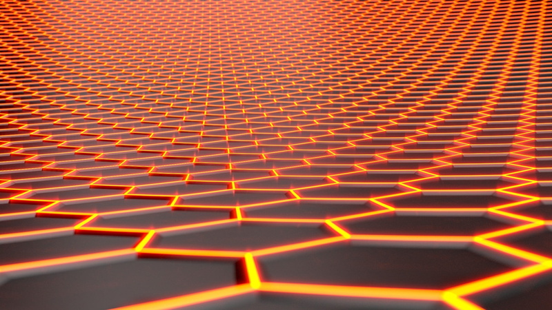 heat - temperature, striped, bright, orange color, design, multi colored, backgrounds, large group of objects, hexagon honeycombs cgi abstract pattern