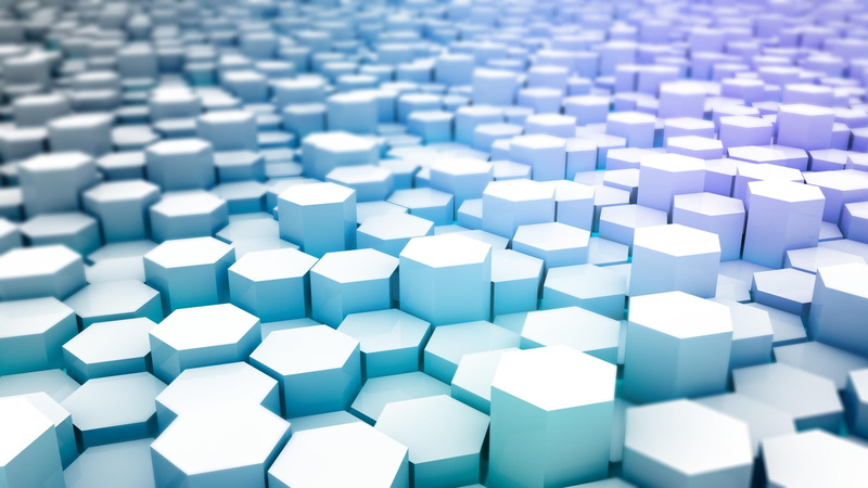 abstract, hexagon, 2K