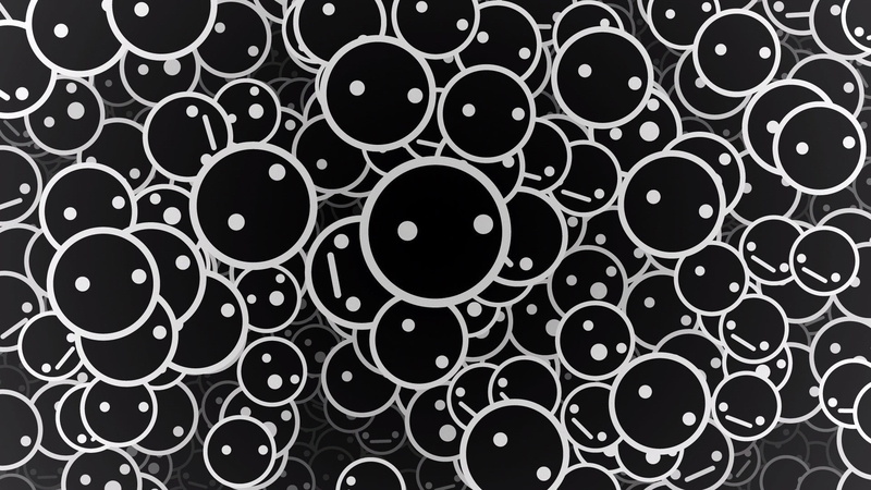 directly below, white, decoration, close-up, 1080P, rug, geometric shape, shapes, indoors, variation, art and craft, large group of objects, area, circle