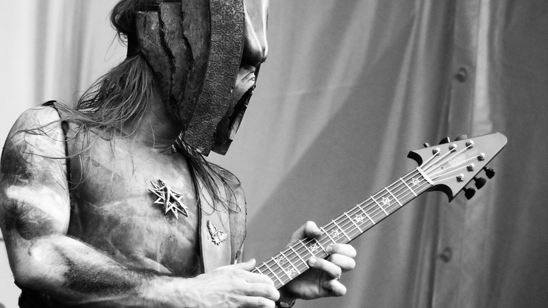 1080P, behemoth, guitar, heavy, metal, black, mask