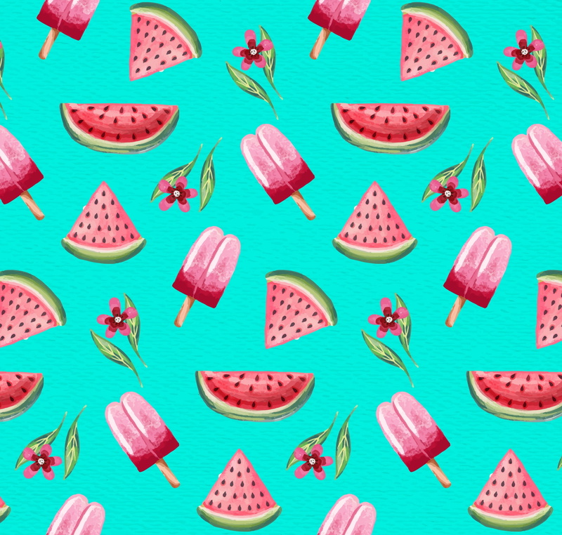 pattern, 1080P, summer, background, Watercolor, texture