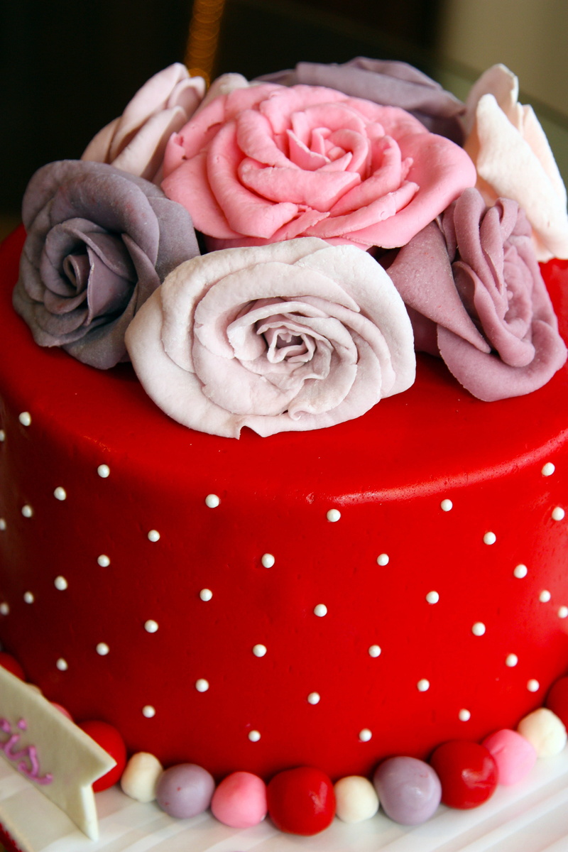 food and drink, floral, beauty in nature, cakes, pink color, weddings, themed, plant, yummy, valentines day - holiday, close-up, party, decorations, celebrations