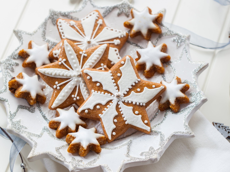 gingerbread cookie, baked, white, fondant, table, cake, shape, food and drink, indulgence, high angle view, indoors, food, decoration, sweet food, close-up