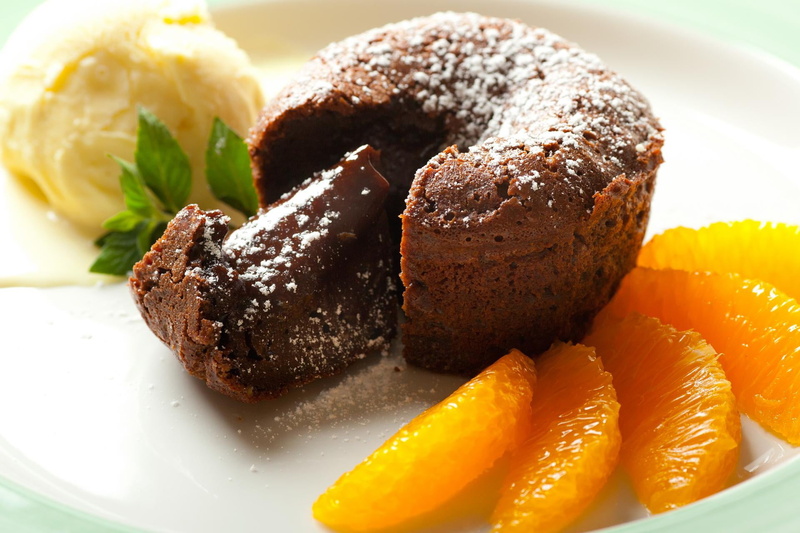 chocolate, orange, 1080P, fondant, ice cream