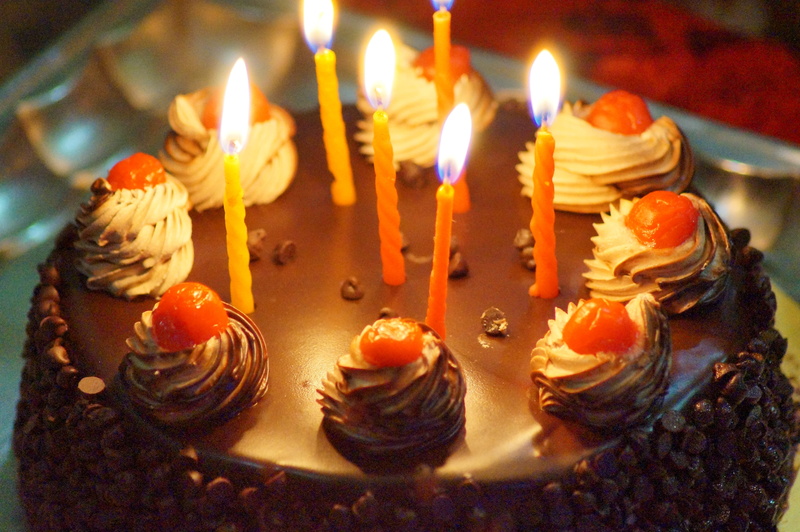 delicious, event, sweet Food, festive, chocolate, burning, food, party, baked, dessert, happy birthday, decoration, frosting, chocolate cake, 4K, flame