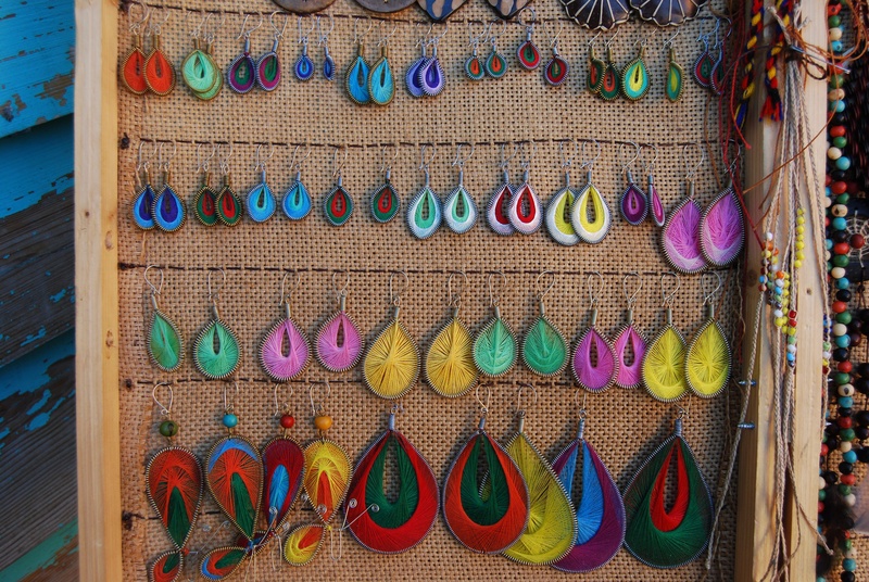 variation, assorted, business, 4K, earring, hanging, abundance, selling, jewelry, earrings, arrangement, fashion, in a row, side by side, street vendor
