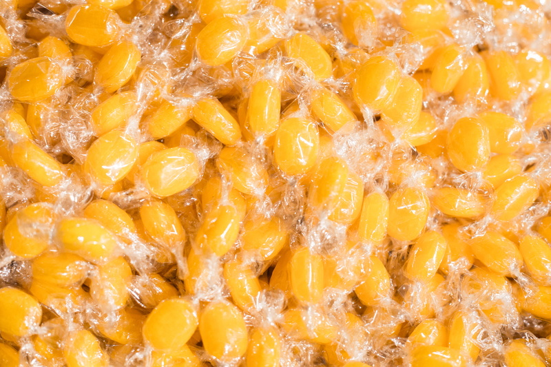 Bon Bons, studio shot, retail, temptation, wellbeing, Pile, fruit, bonbons, sugar, still life, freshness, Yellow, Sweet, candy, textured, orange color
