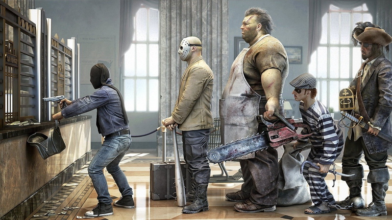1080P, Dark, funny, gun, creative, robbery, weapon