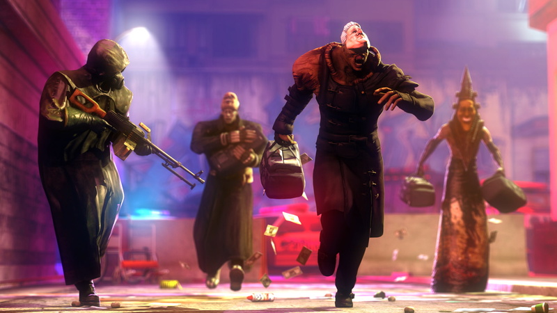bank, bogeyman, pyramidhead, robbery, the Bank, tyrant, mask, videogames, nemesis, money, police, 1080P