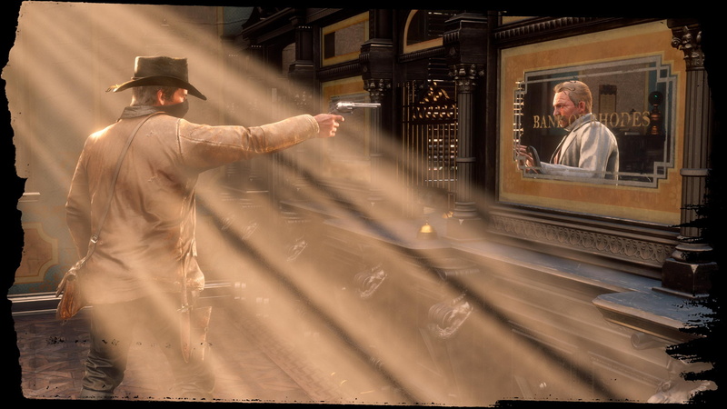 Red Dead Redemption 2, hat, robbery, the Bank, 2K, Rockstar, Arthur Morgan, Bandit, revolver