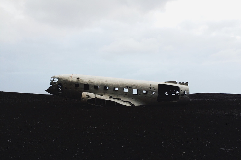 sólheimasandur, land vehicle, outdoors, history, 1080P, cloud - sky, airplane, damaged, travel, plane wreck, nature, path to wrecked dc-3 plane on sólheimasandur