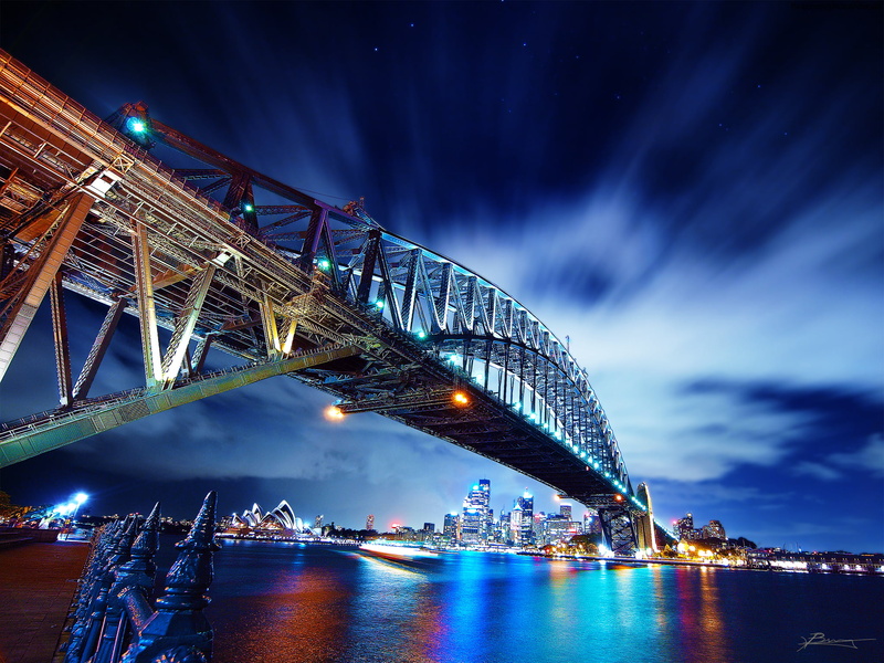 sydney, wind, contrast, outdoors, wide  angle, australia, tourism, sydney  city, urban Skyline, bridge, front page, architecture, water  waves, explore