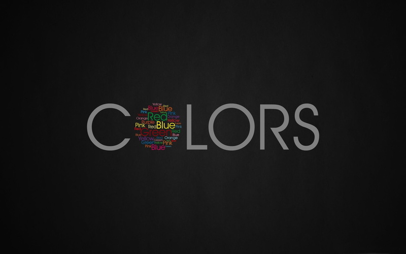 green, red, minimalism, 2K, Hybrid, text, black background, purple, pink, blue, orange, yellow