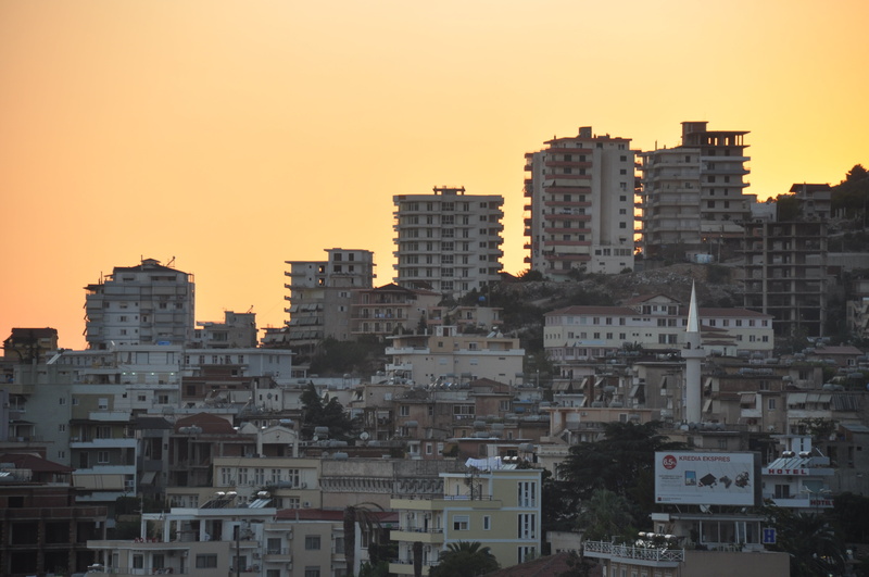 sarande, 2015, cityscape, apartment, nature, sky, city life, seaside, residential district, sunset, travel, travel destinations, building, summer, building exterior