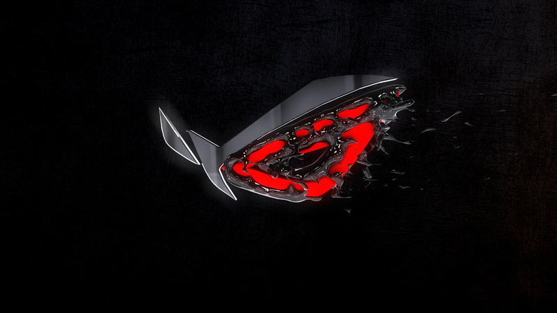 4K, Republic of Gamers, logo, computer, ASUS
