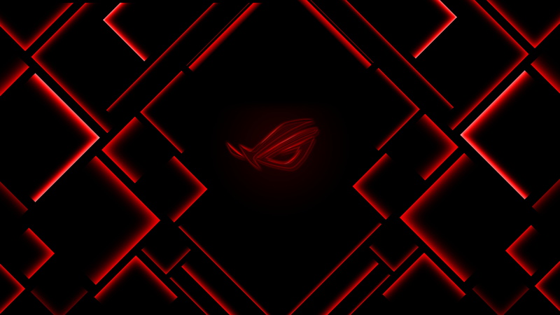 4K, glowing, ASUS, logo, 3D, black, abstract, Republic of Gamers