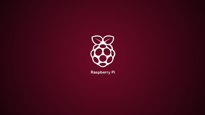red background, 1080P, minimalism, Rasberry Pi, Linux, fruit