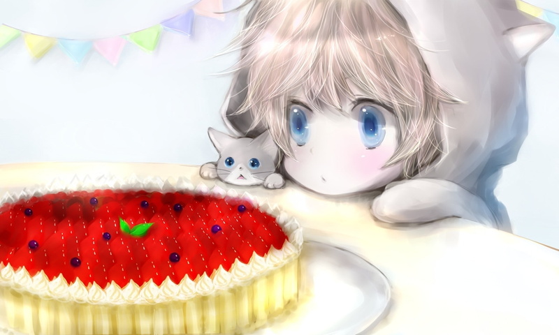 one person, childhood, headshot, real people, looking at camera, dessert, indoors, sweet food, baked, food, 1080P, innocence, blue eyes, freshness, indulgence