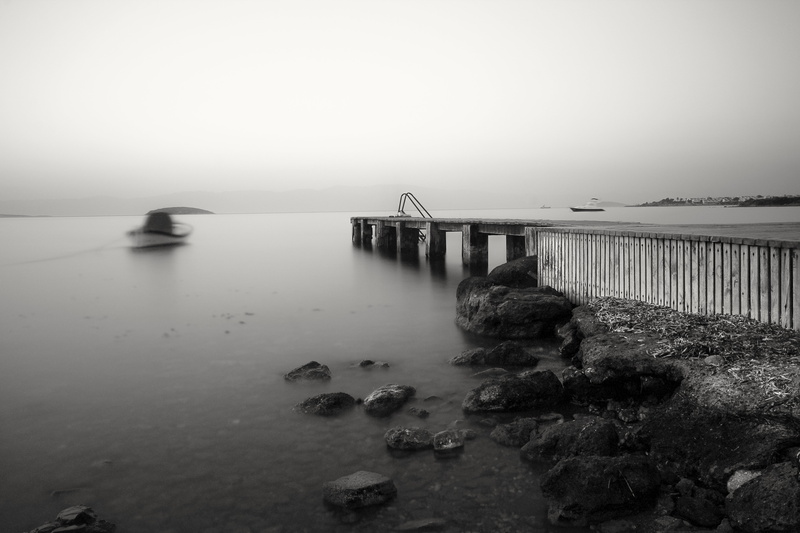 sunset, foggy, abstract, scenics, bw, photo, beach, nisi, outdoors, blackandwhite, day, pier, foggy day, longexposure, tripod, by the sea, black and white