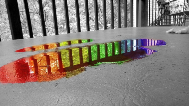 water, building, protection, contrast, architecture, 1080P, built structure, gray, boundary, rainbow colored, metal, outdoors, in a row, nature, gate