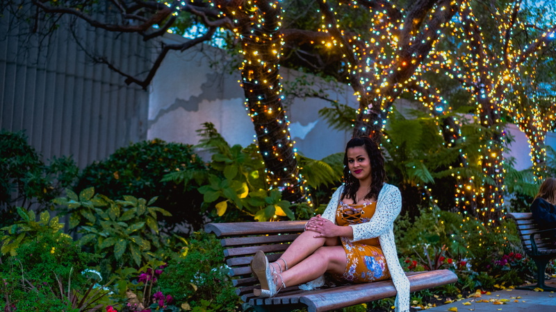 lifestyles, seat, beauty, christmas, leisure activity, adult, winter, yerba buena lane, happiness, one person, united states, nature, plant, beautiful woman