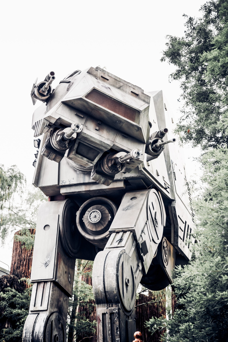 star wars, architecture, tree, mode of transportation, creativity, outdoors, land vehicle, sky, art and craft, united states, abandoned, lake buena vista