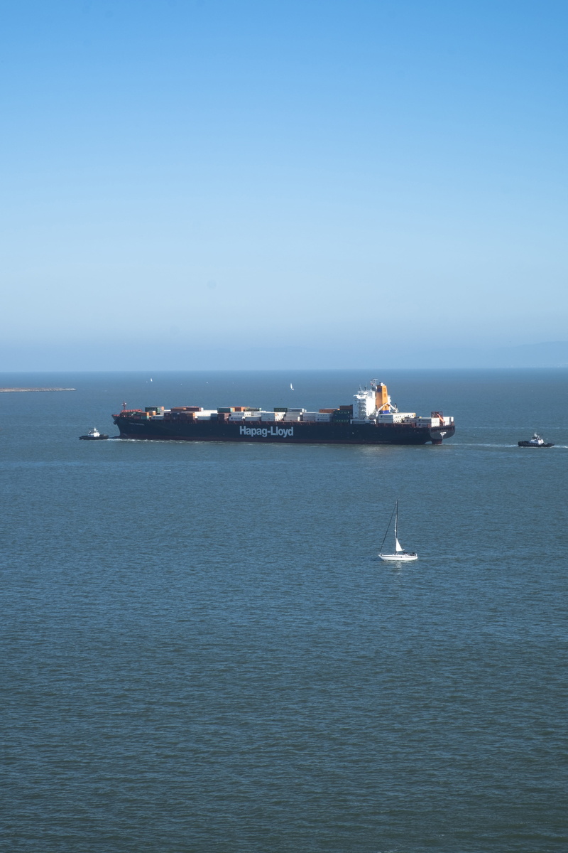 harbor, shipping, 4K, transport, waterfront, horizon over water, sea, yerba buena island, ship, container, travel, san francisco, nautical vessel, port