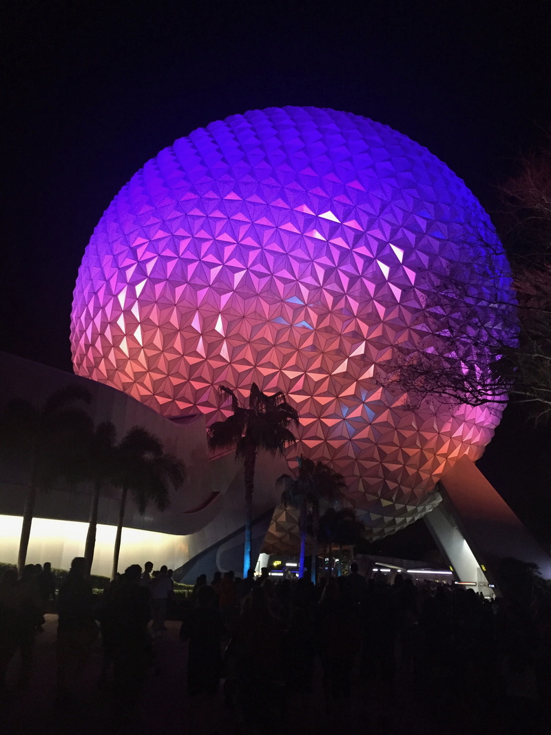 event, women, real people, technology, night, celebration, nightclub, arts culture and entertainment, men, party - social event, architecture, Epcot, crowd