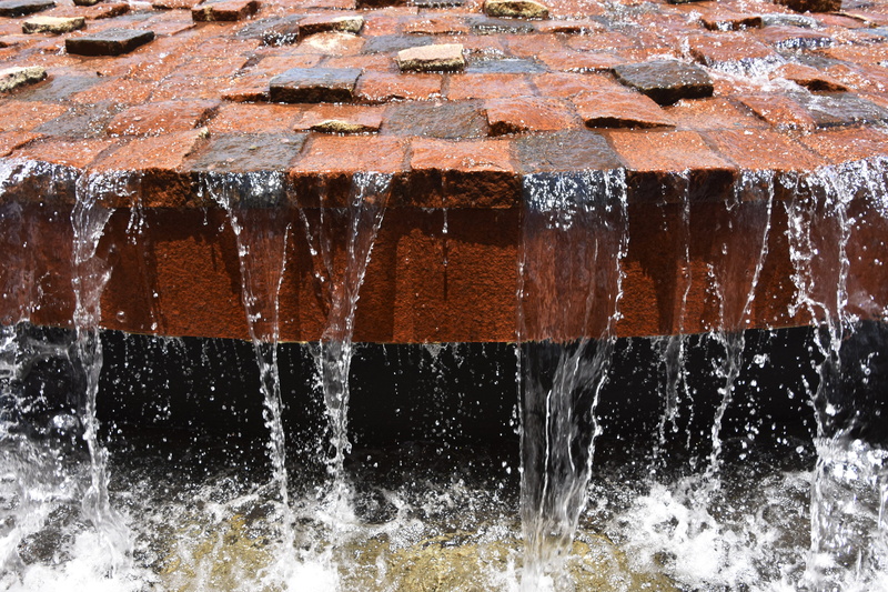 close-up, motion, blurred motion, spraying, united states, water, day, built structure, fountain, 5K, stone, wet, no people, outdoors, interesting, nature