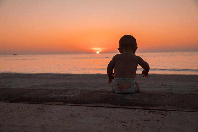 love, beach life, derek thomson, beach, childhood, baby, florida, water, males, sand, baby at sunet, beauty in nature, beach sunset, beach baby, men, sea