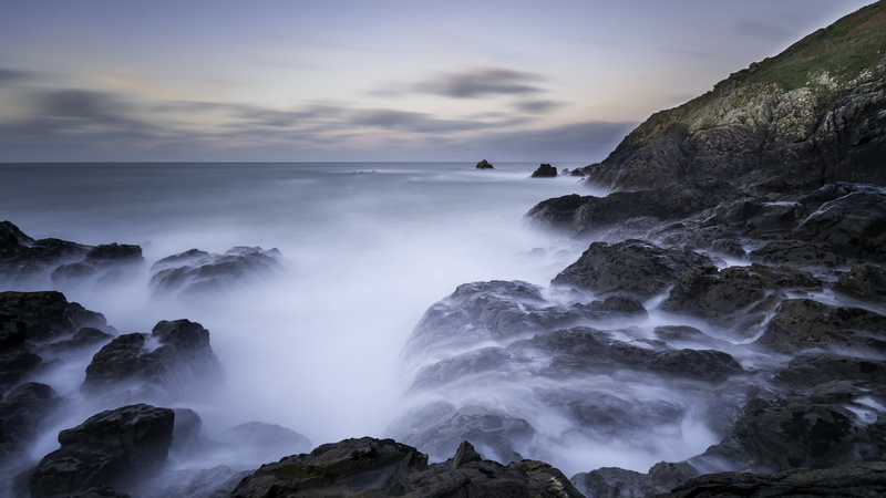 lapse, sigma, beach, haida, time lapse photography, landscape, sunset, rock - Object, wave, Seascape, Pointe, sea, 4K, bretagne, fog, Finistère, time