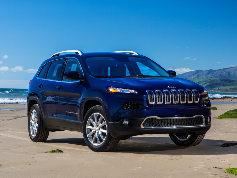 Cherokee, Limited, SUV, black, car, Jeep, 1080P, sky, blue