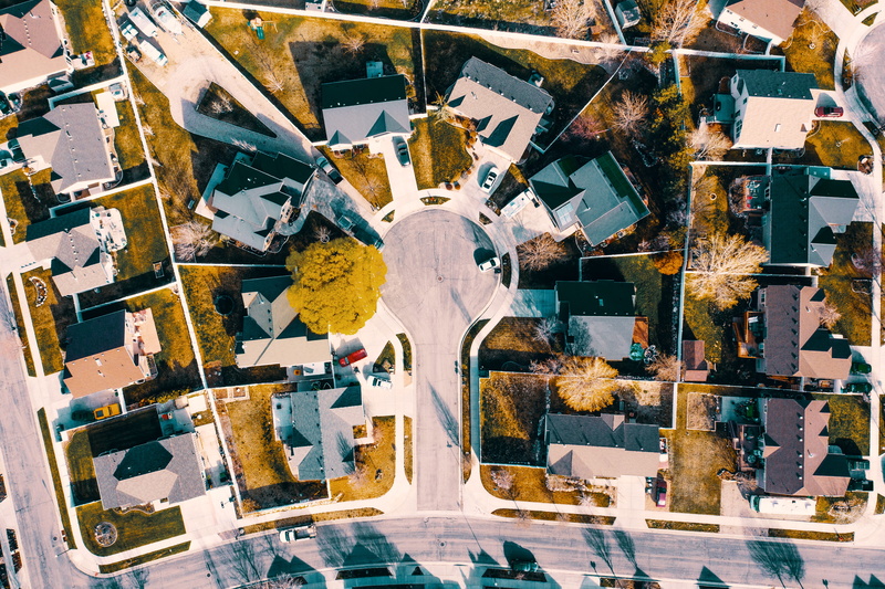 5K, transparent, pattern, architecture, cul de sac, aerial view, urban, day, built structure, neighborhood, full frame, 5174 canyon rose cir, creativity