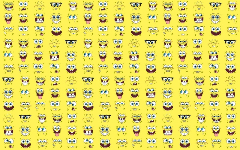 close-up, in a row, arrangement, 1080P, Spongebob Squarepants, pattern, full frame, number, communication, side by side, indoors, multi colored, squarepants