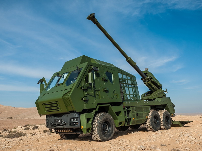 cannon, atmos, military, gun, 155mmtruck-mounted, weapon, 720P, tatra, artillery, howitzer