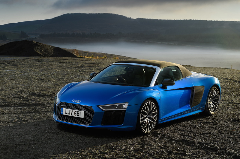 Audi R8 V10 Spyder, 4K, 2017, 4K