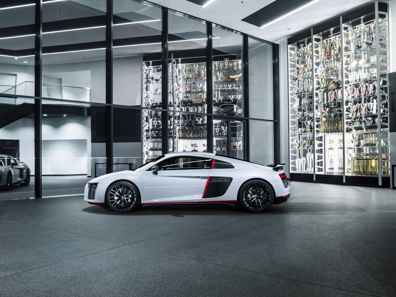 4K, supercar, electric cars, Audi R8 V10 Plus " selection 24h", white
